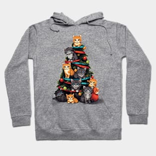 Cat Christmas Tree Hoodie